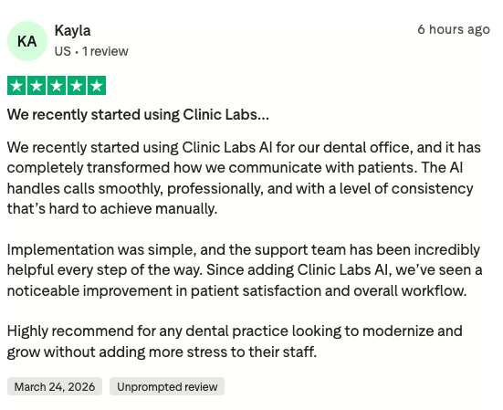 Kayla Trustpilot review